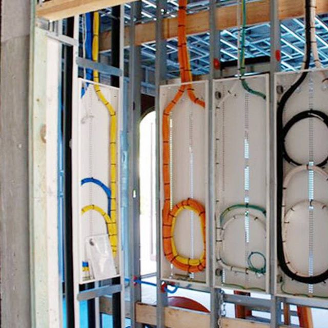 Clean structured wiring panel installed by I Connect 4 U