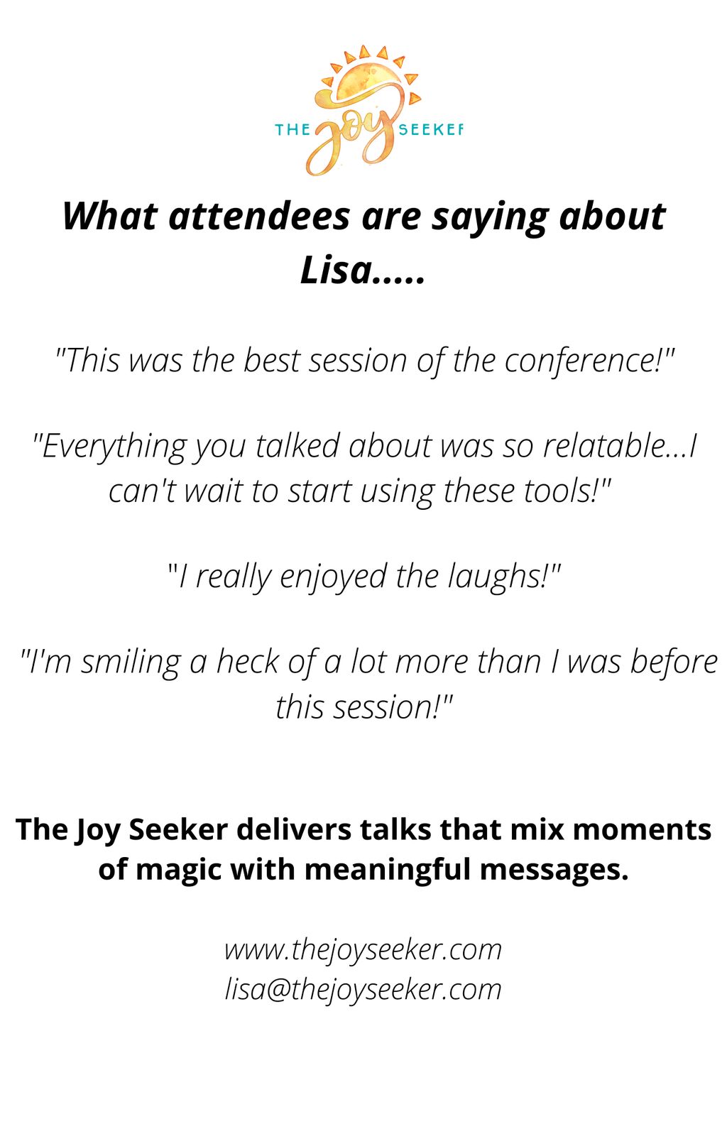 What attendees are saying...