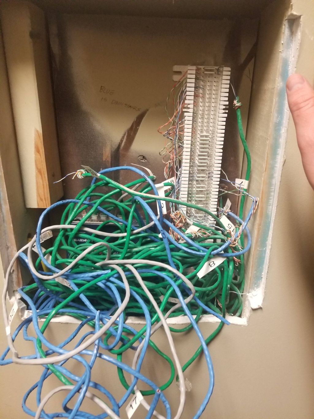 Before I fixed a customers network