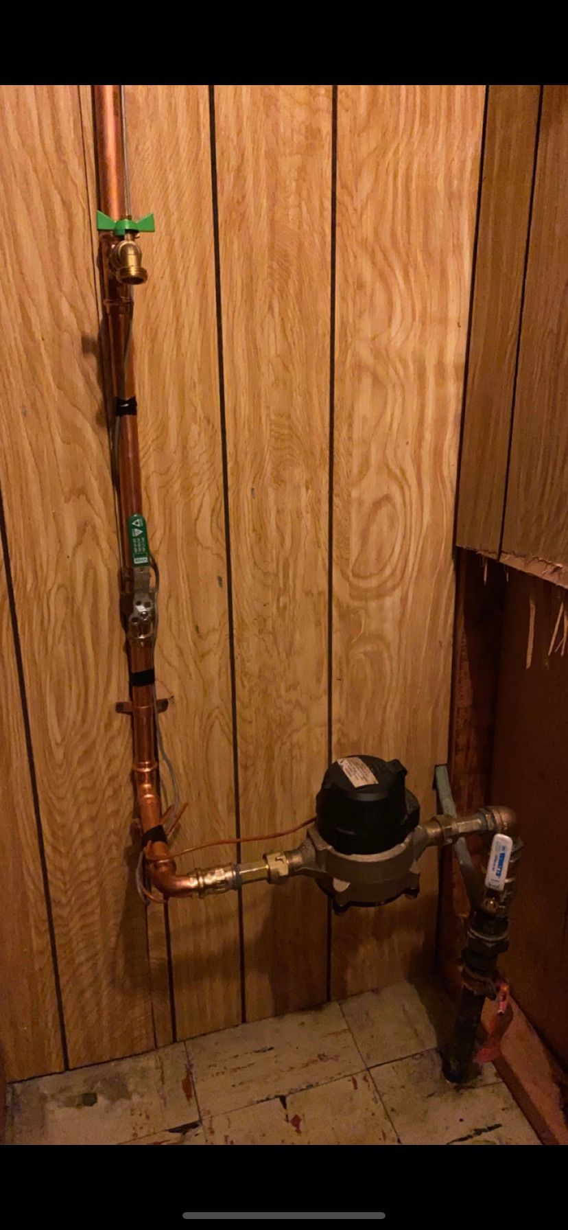 New main water line 