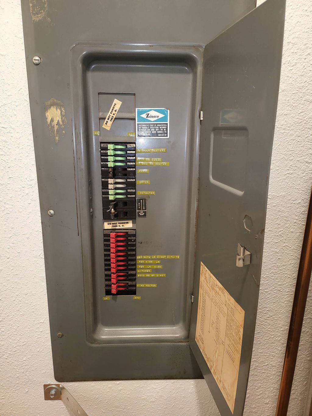 Zinsco electric panel - dangerous 