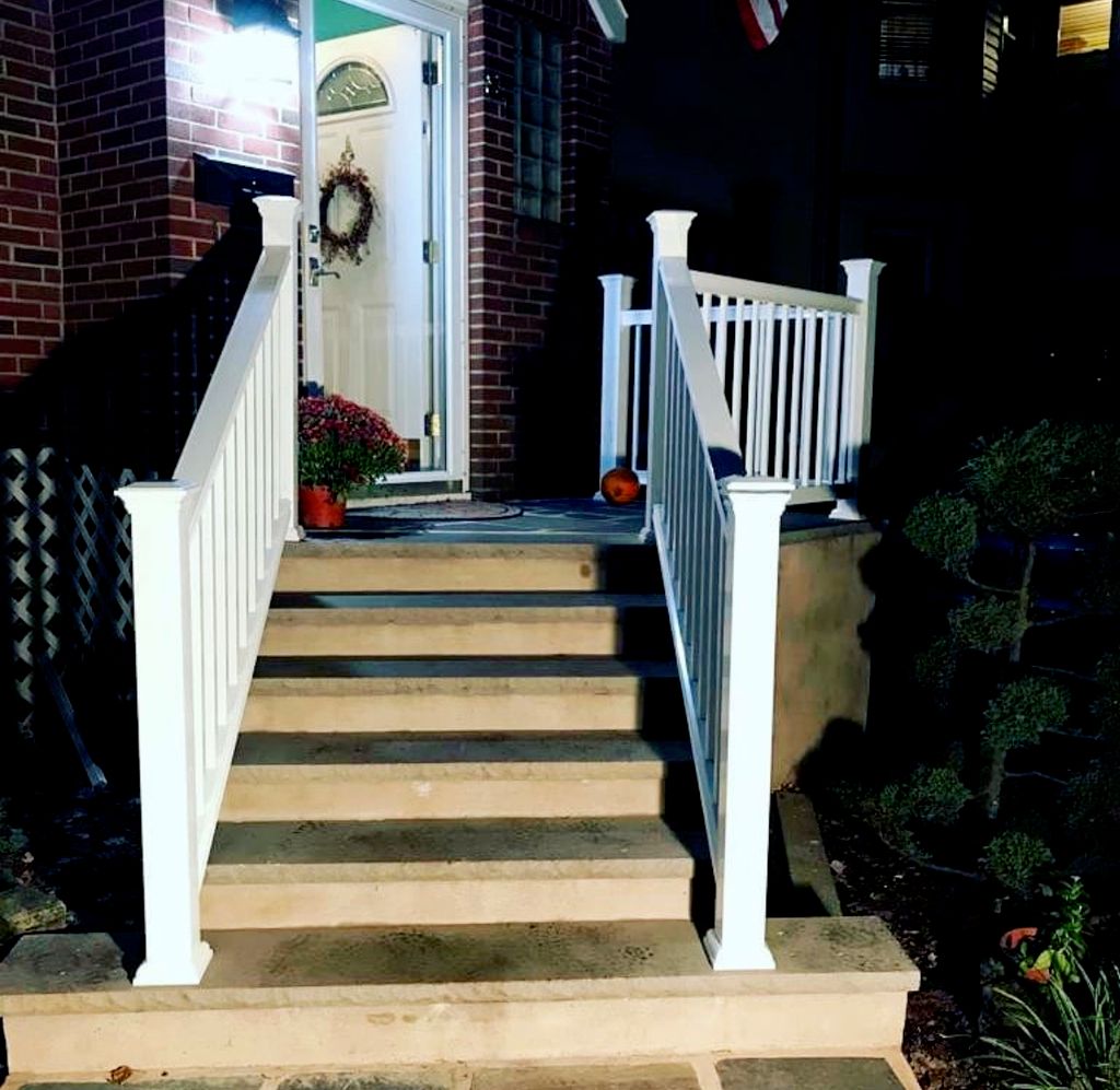 Railing installation (after)