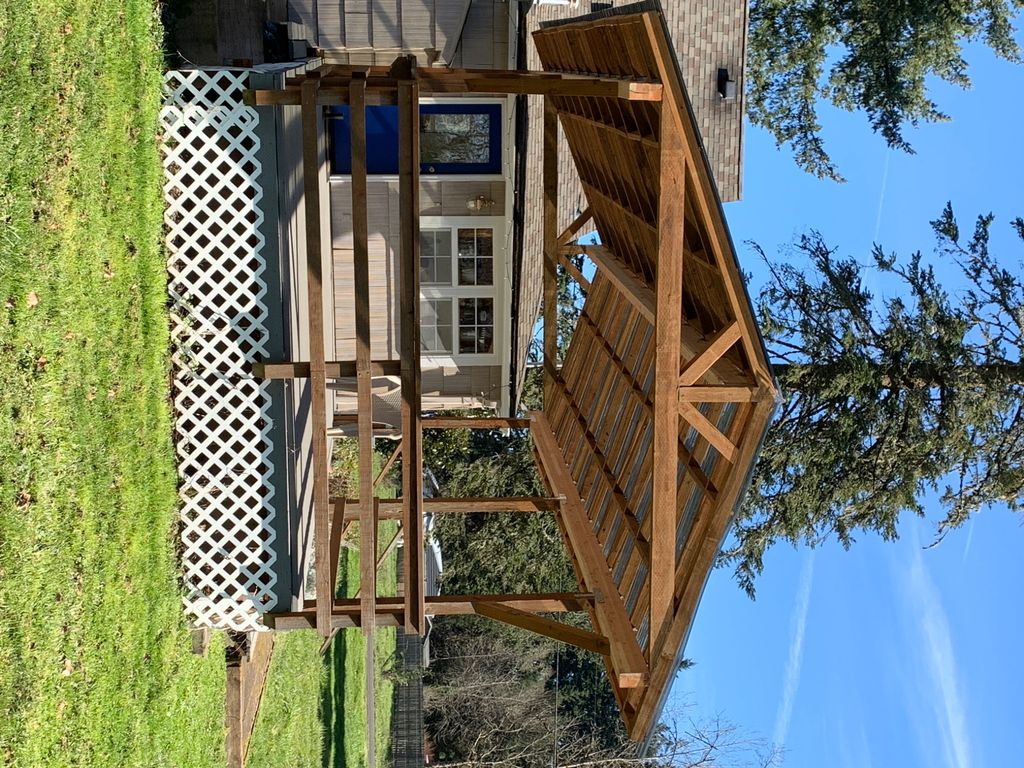 Very pleased with my new back porch roof and utili