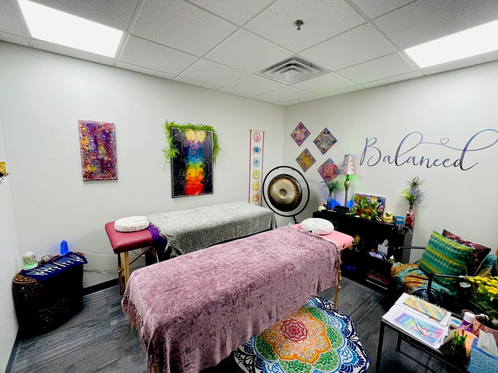 Reiki Room with Two beds for combined sessions. Gr