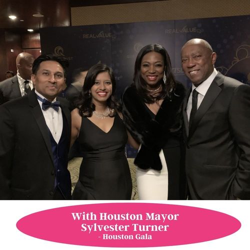With the Mayor of Houston Sylvester Turner