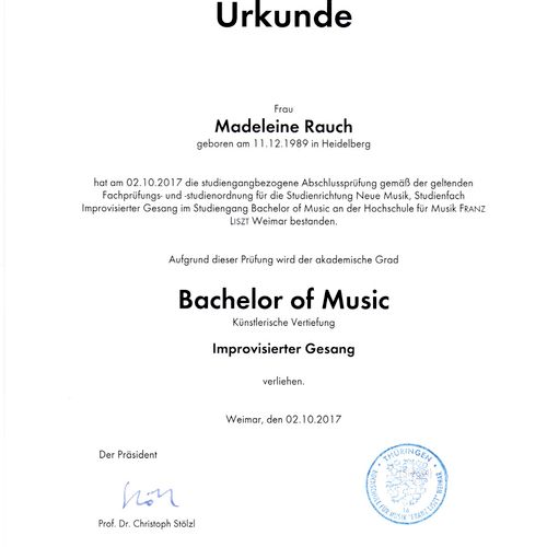 My Bachelor's Degree Certificate