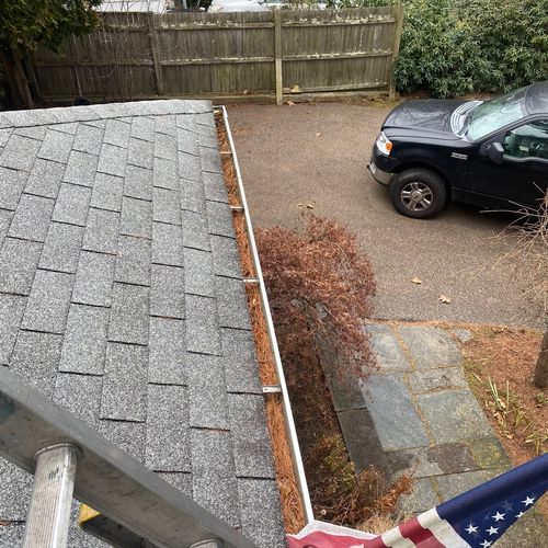 The cleaned my gutters very well and also sealed u