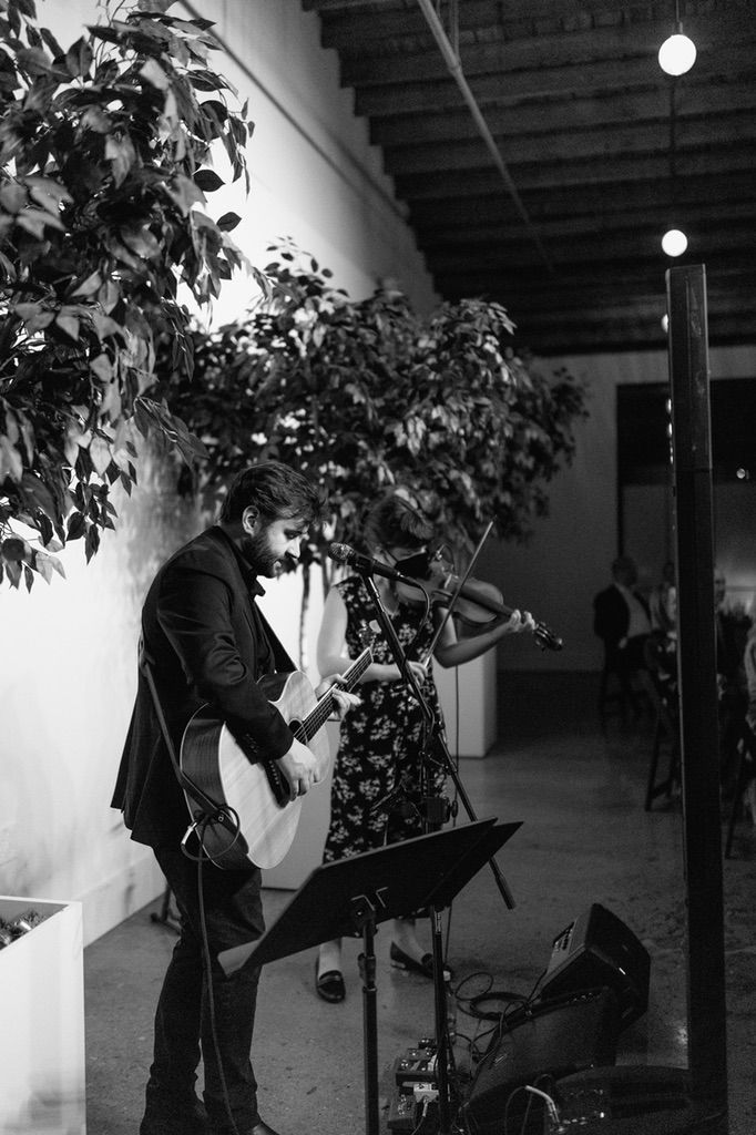 Dinner music at a wedding