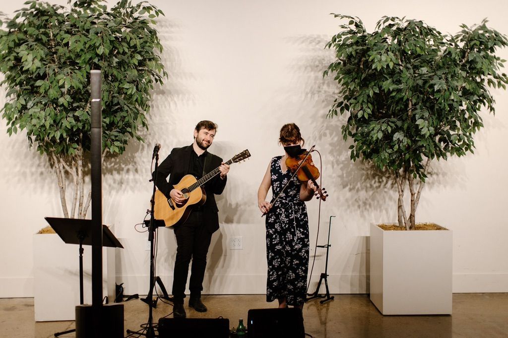 Performing at a wedding reception