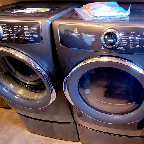 Really respectful he installed my washer and dryer