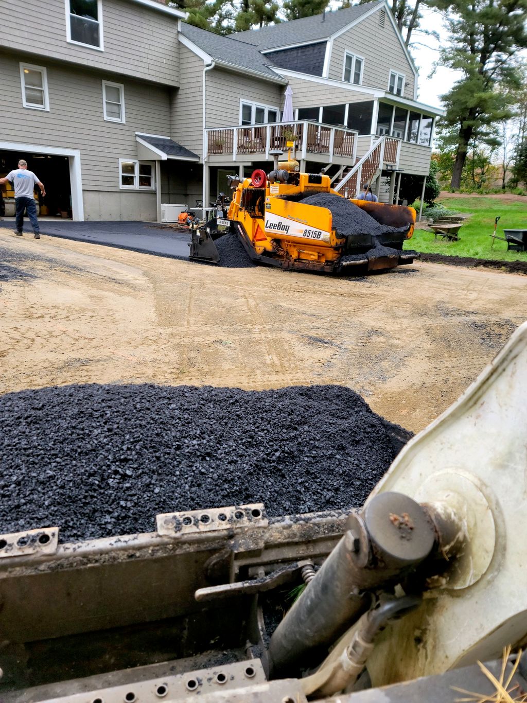 New driveway installation - Stow, MA