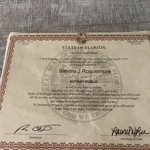 Notary License 