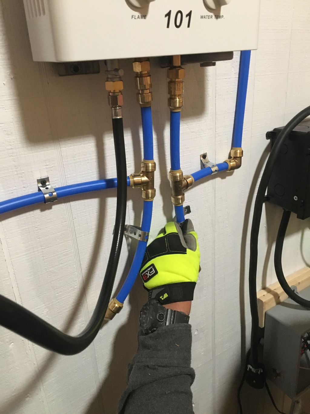 PEX Plumbing for Propane H20 Heater
