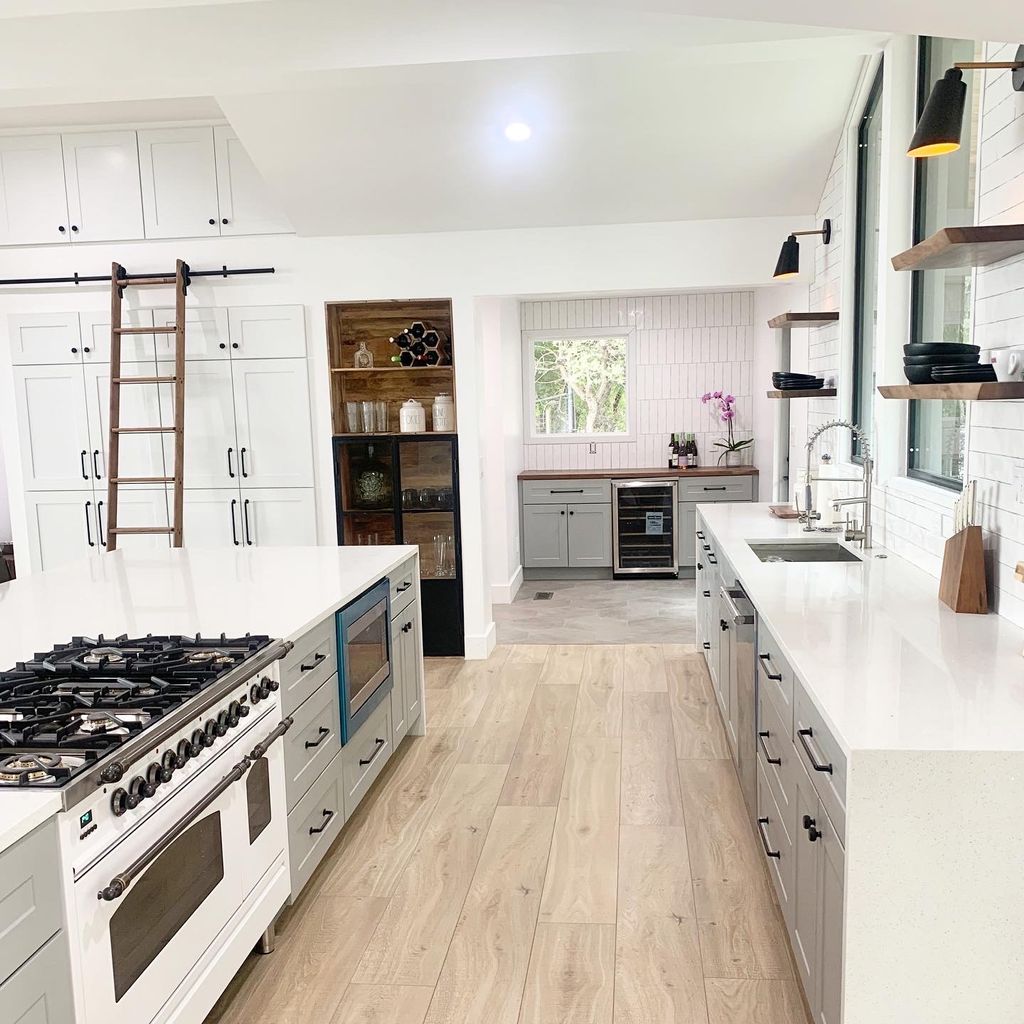Kitchen Remodel (Tile, Cabinets, Floor)