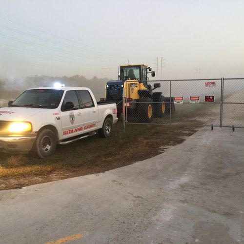 Providing security for bay front park during const