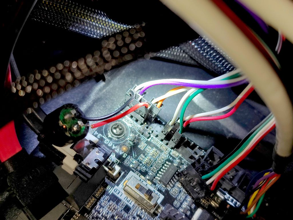 Front panel switch cables due for replacement