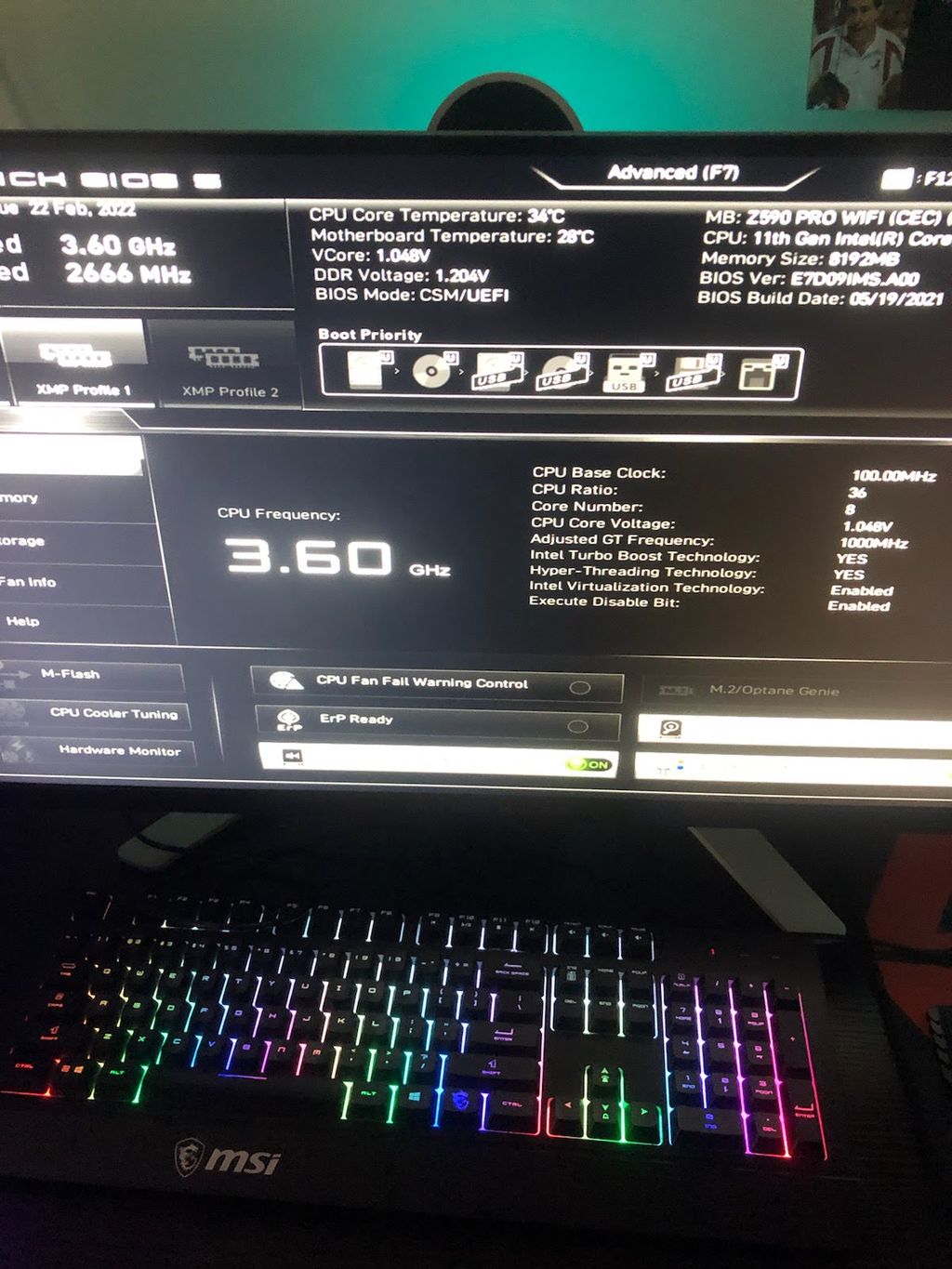 Bios update