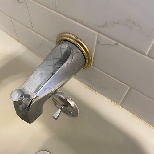 This tub spout was leaking 