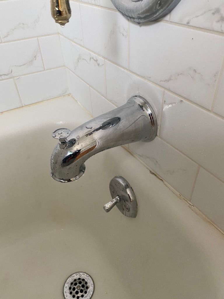 New tub spout installed 