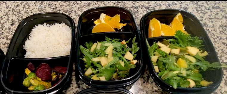 Vegetables w/ Rice & Side Salad