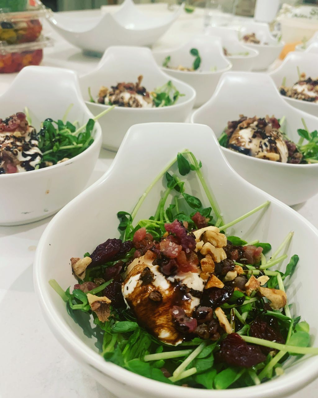 Burrata & Sweet Pea Greens Salad 