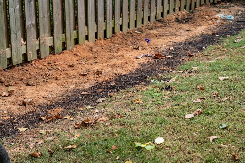 french drain in spring