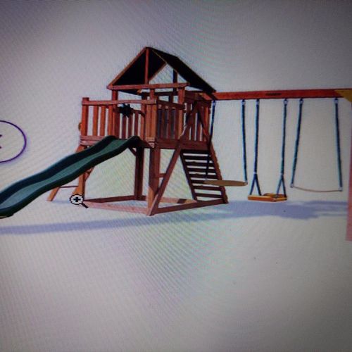 Excellent service! On time, completed swing set pl