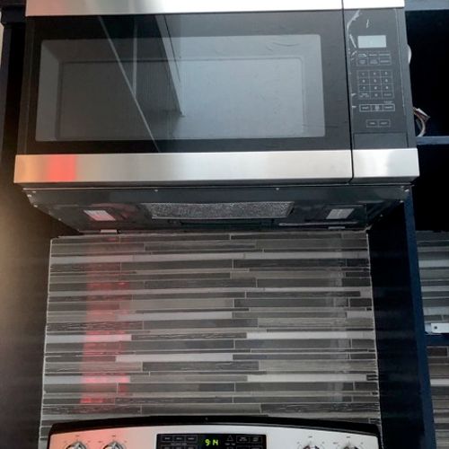 Install new range microwave/oven
