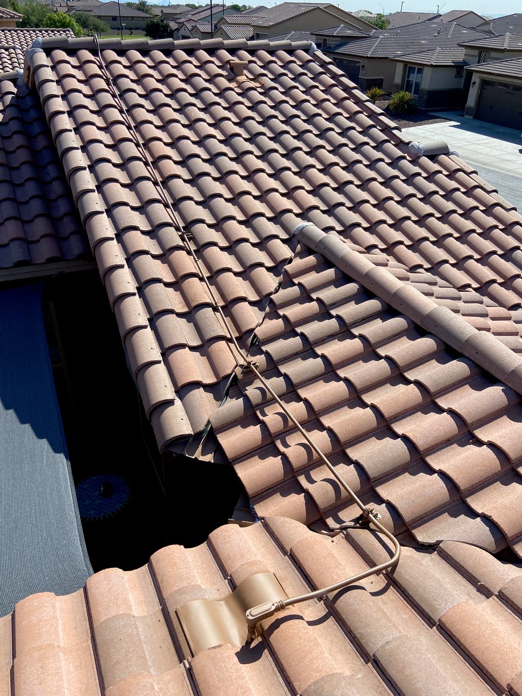 Conduit on roof