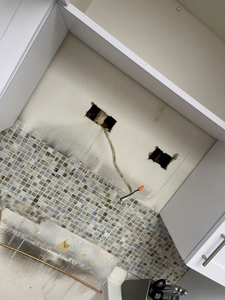 Microwave outlet before 