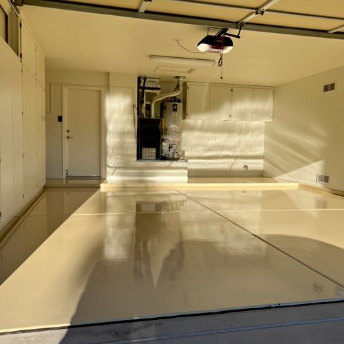 Pablo did an excellent job with our epoxy floor co