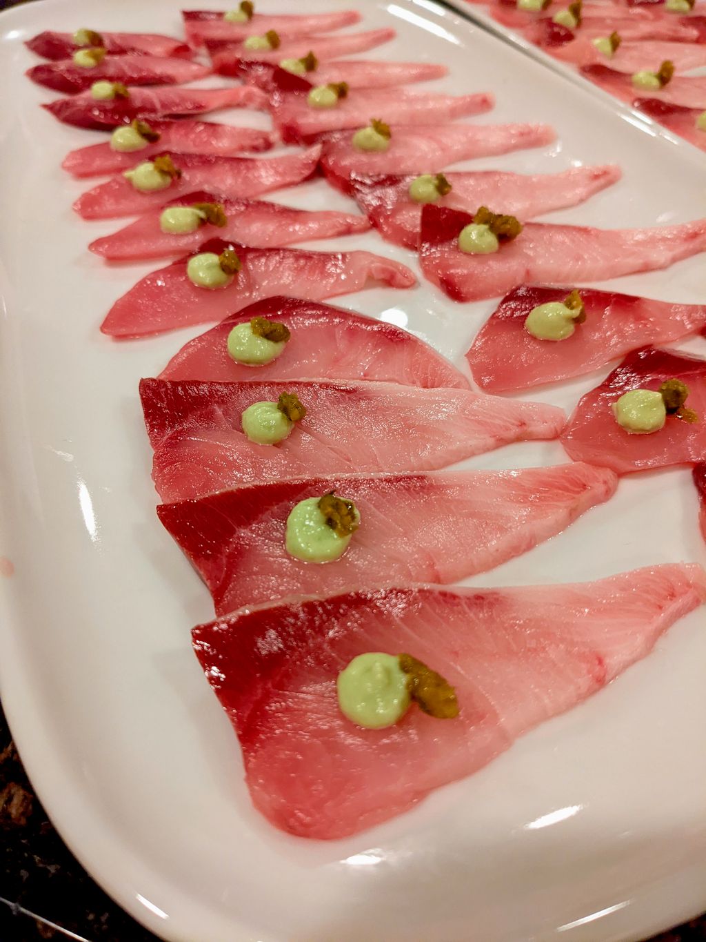 Yellowtail Sashimi Edamame Puree