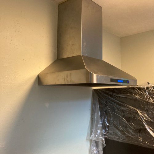 Kitchen Hood Fan Instillation