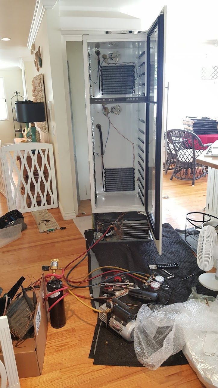 sub zero wine cooler rebuild
