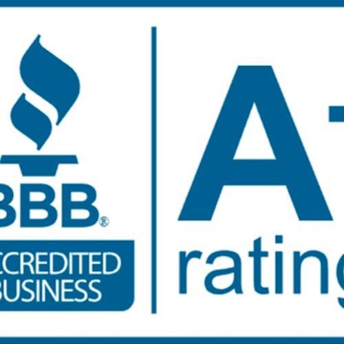 We are A+ Rated with the BBB