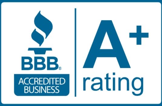 We are A+ Rated with the BBB