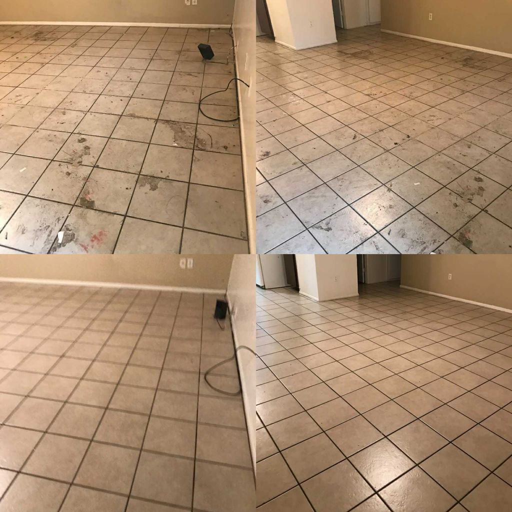 Before and After of Floors Cleaning in Residential