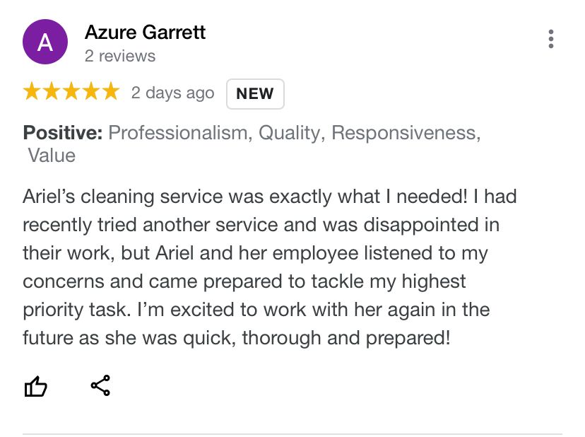 Promotional Cleaning Client
