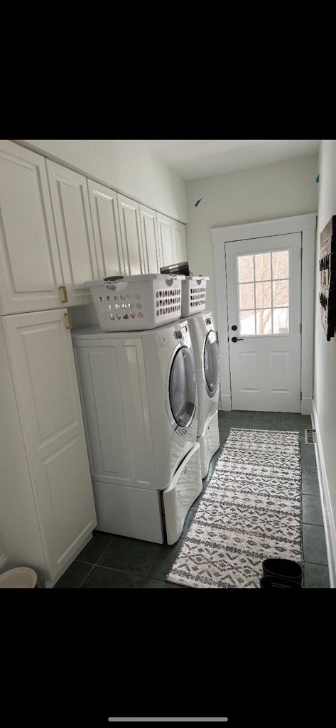 Laundry room after