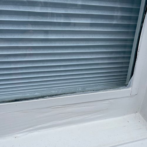 Replaced rotten window sill under bay window.  The