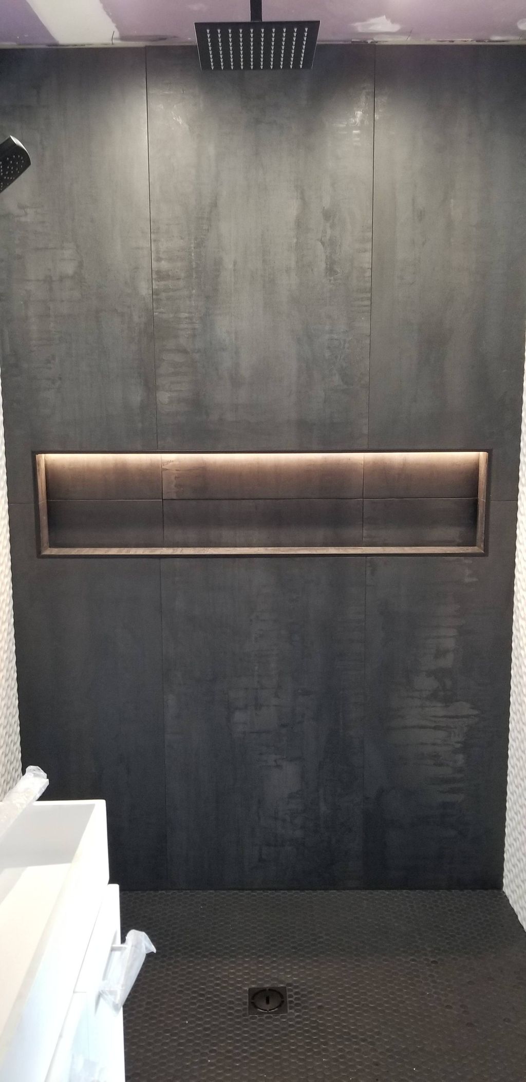 Shower niche LED tape light!