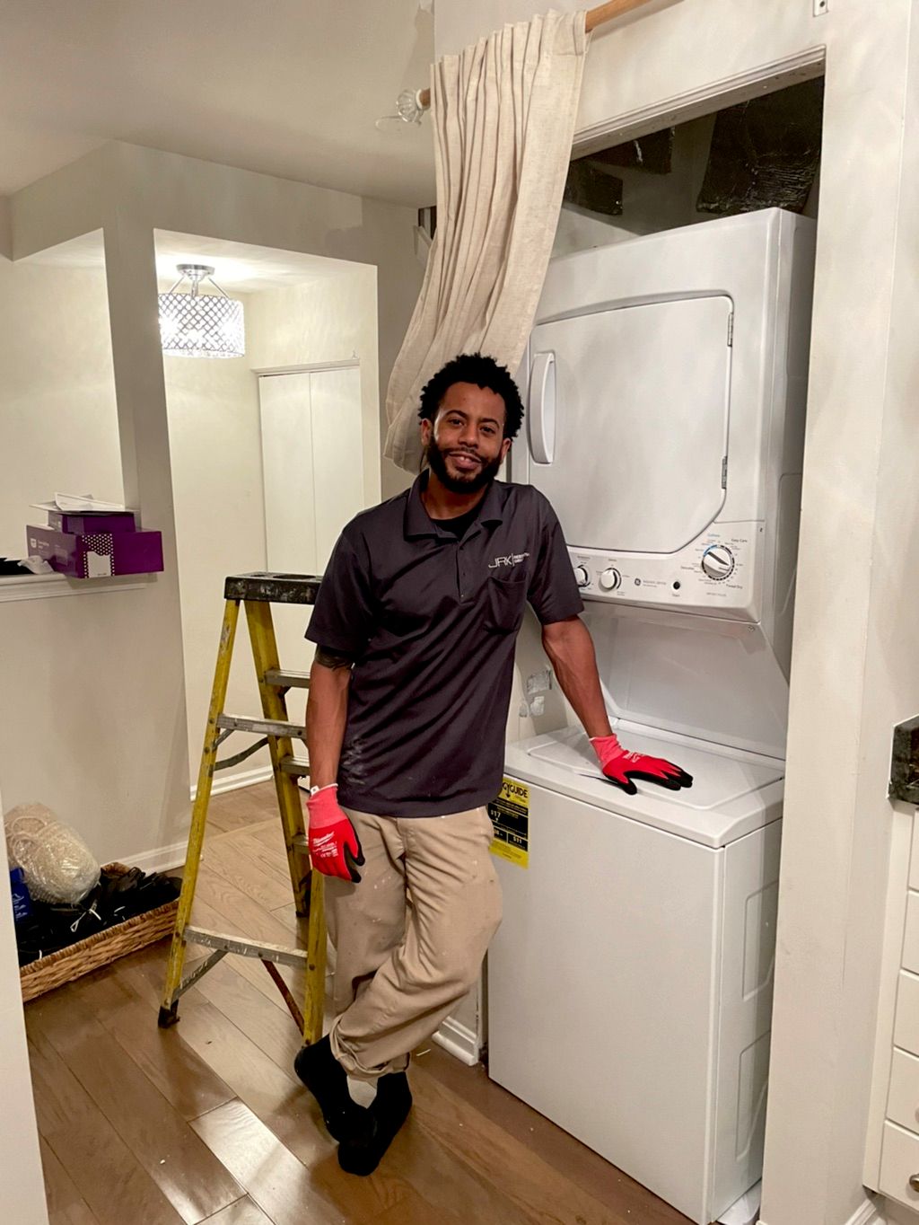 Washer dryer successfully installed 