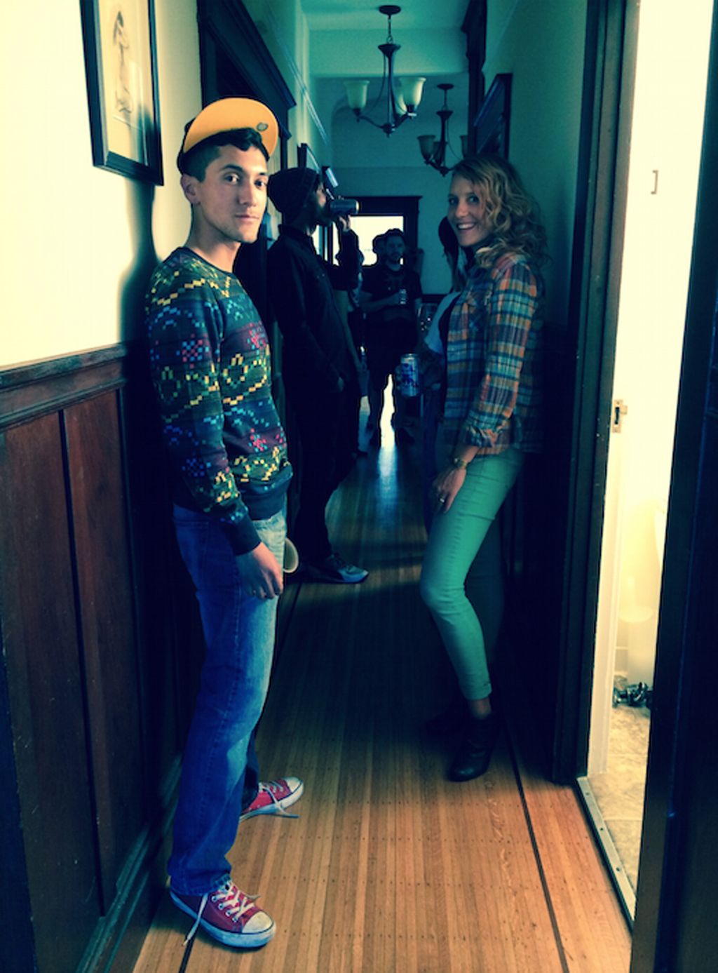 At the Go Go Go music video shooting