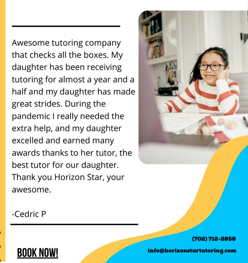 Testimonial from an online tutoring client