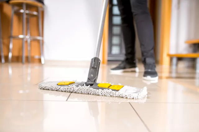 how to mop tile floors