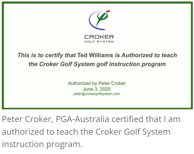 Certified Instructor - Croker Golf