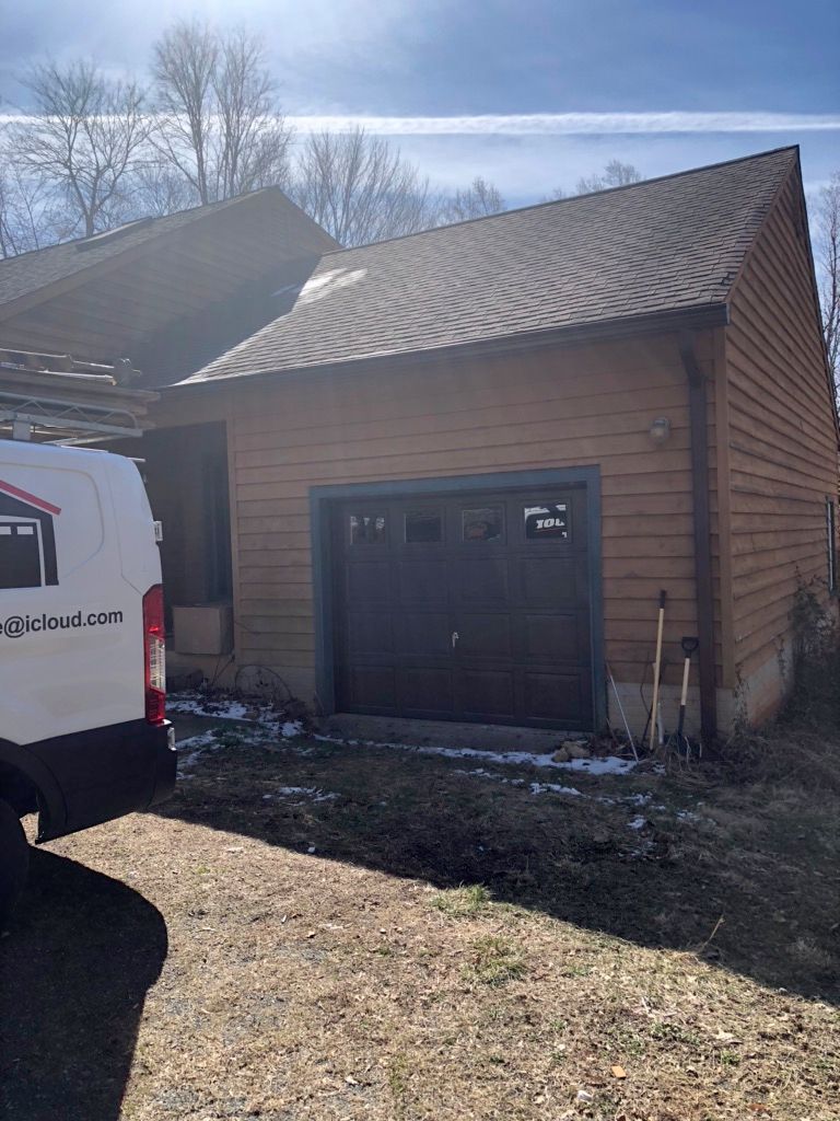New brown door