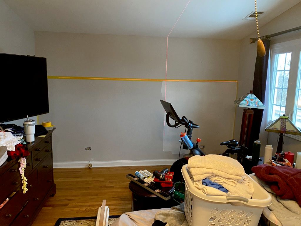 Wainscoting project before 
