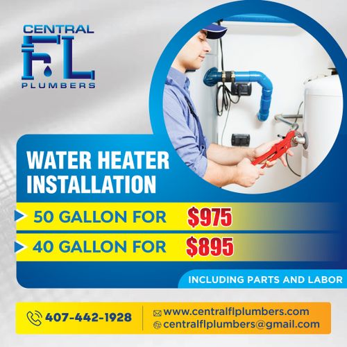 Water Heater Installation or Replacement