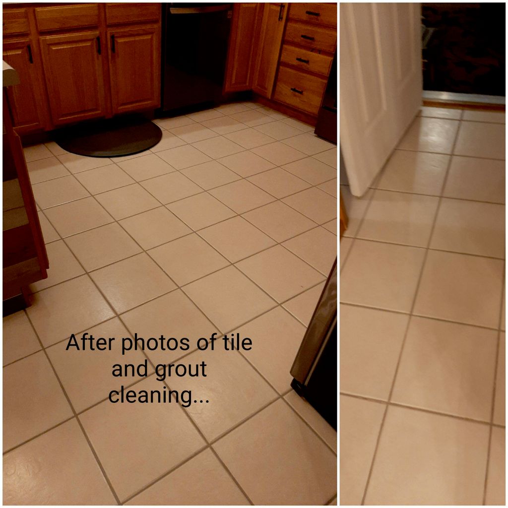 After photos of tile and grout